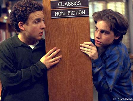 Cory & Shawn in library